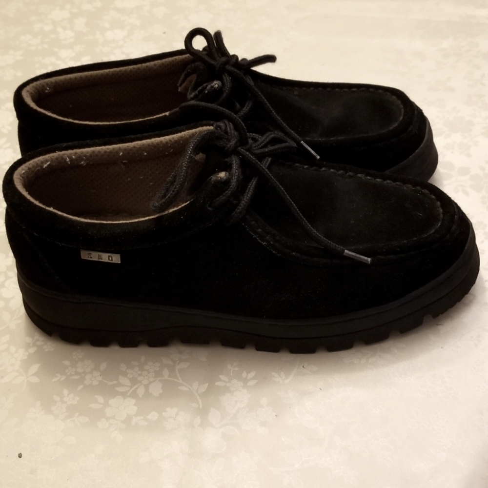 Stacy Adams Men's Shoes Leather Suede in Black.